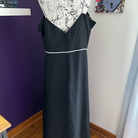 Off Shoulder Christina Wu Plus Size Gown with Crystals - Picture 7 of 12